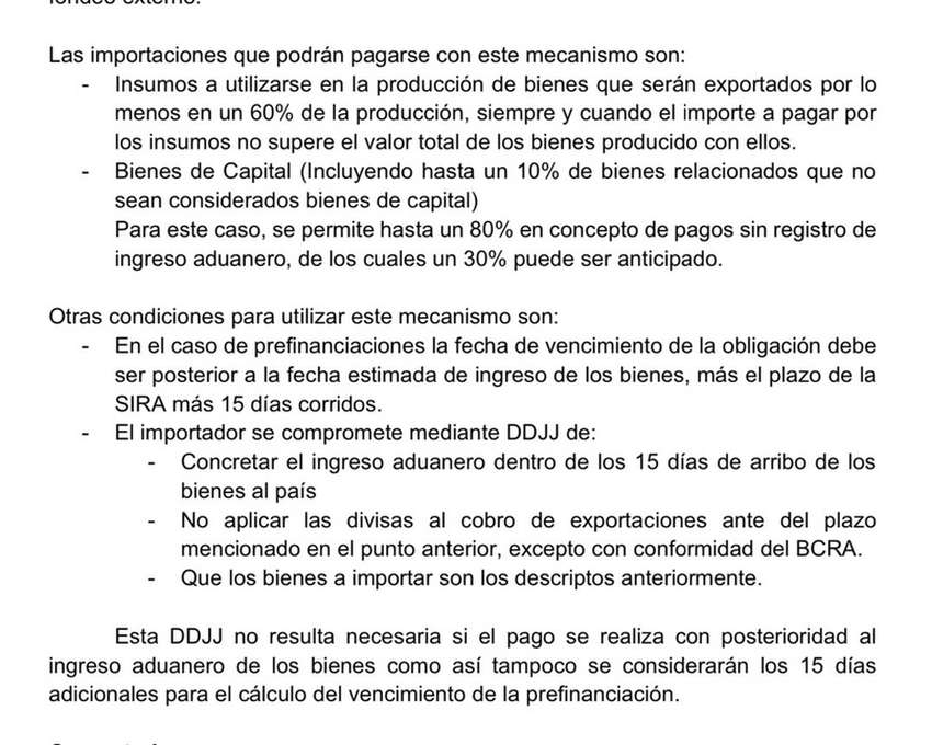CAMEX 1-951: exterior y cambios. Adecuaciones